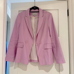 Joie linen double breasted blazer